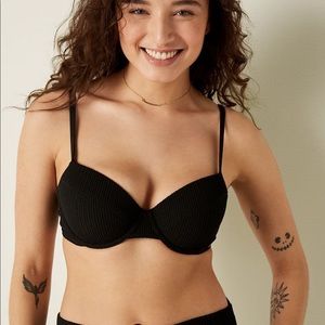 CRINKLE PUSH-UP BIKINI TOP